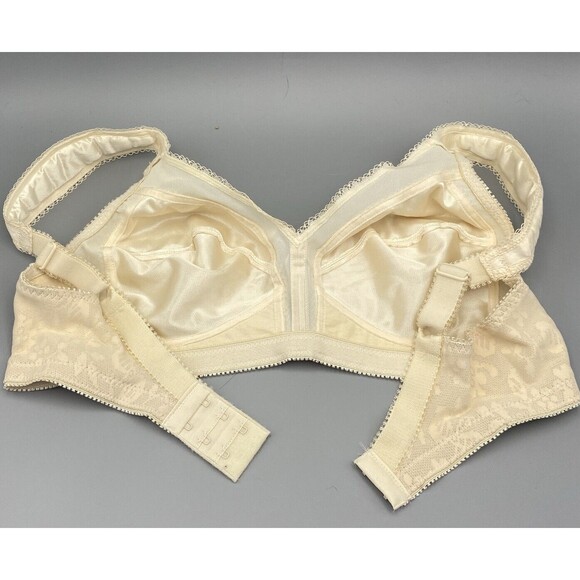 Playtex 18 Hour Bra 36B Beige No Wire Full Coverage Wide Straps Wireless 4693 - Picture 7 of 10